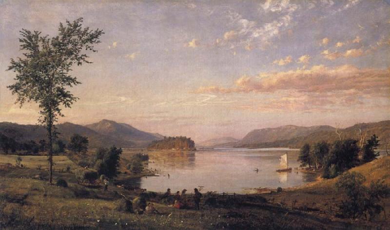 Jasper Cropsey Greenwood Lake,New Jersey Norge oil painting art
